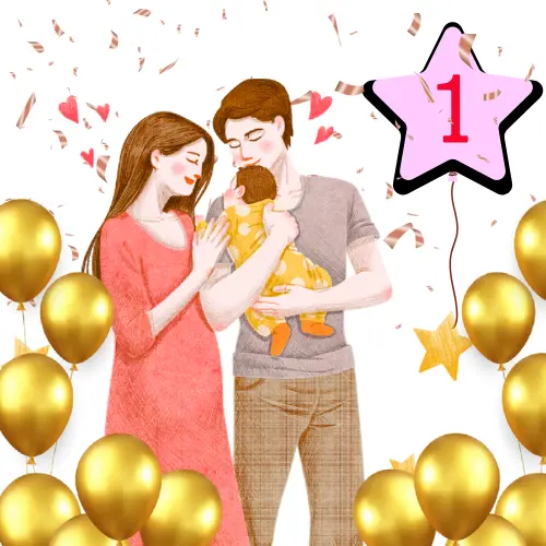 First Birthday Celebration Banner